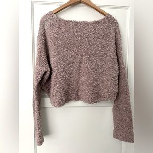 Free people, cropped, textured sweater, xs